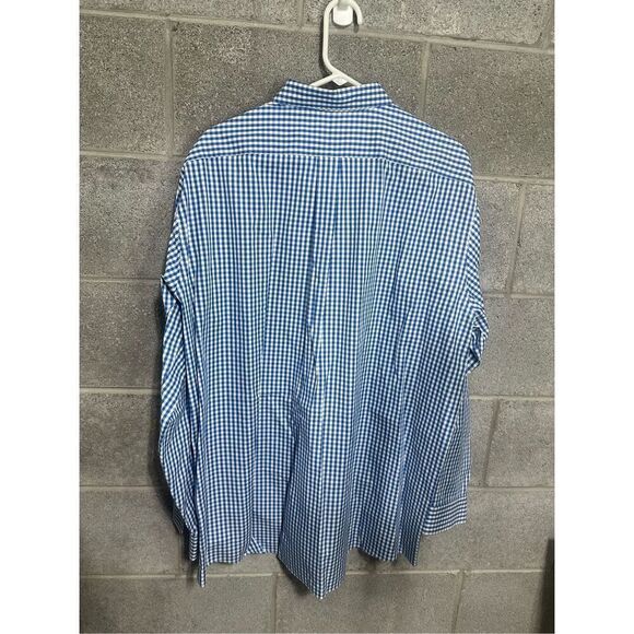 L.L. Bean Wrinkle-Free Kennebunk Sport Shirt Traditional Fit Check Size 18-35 - Picture 4 of 6
